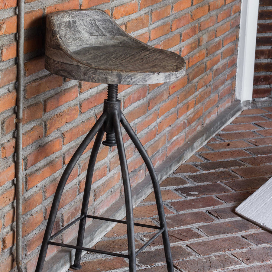 KAIRU INDUSTRIAL SWIVEL SCREW STOOL