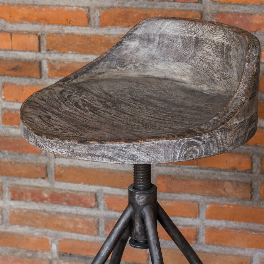 KAIRU INDUSTRIAL SWIVEL SCREW STOOL