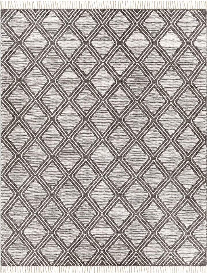 KELE WOOL + COTTON TEXTURED FLATWEAVE: BLACK