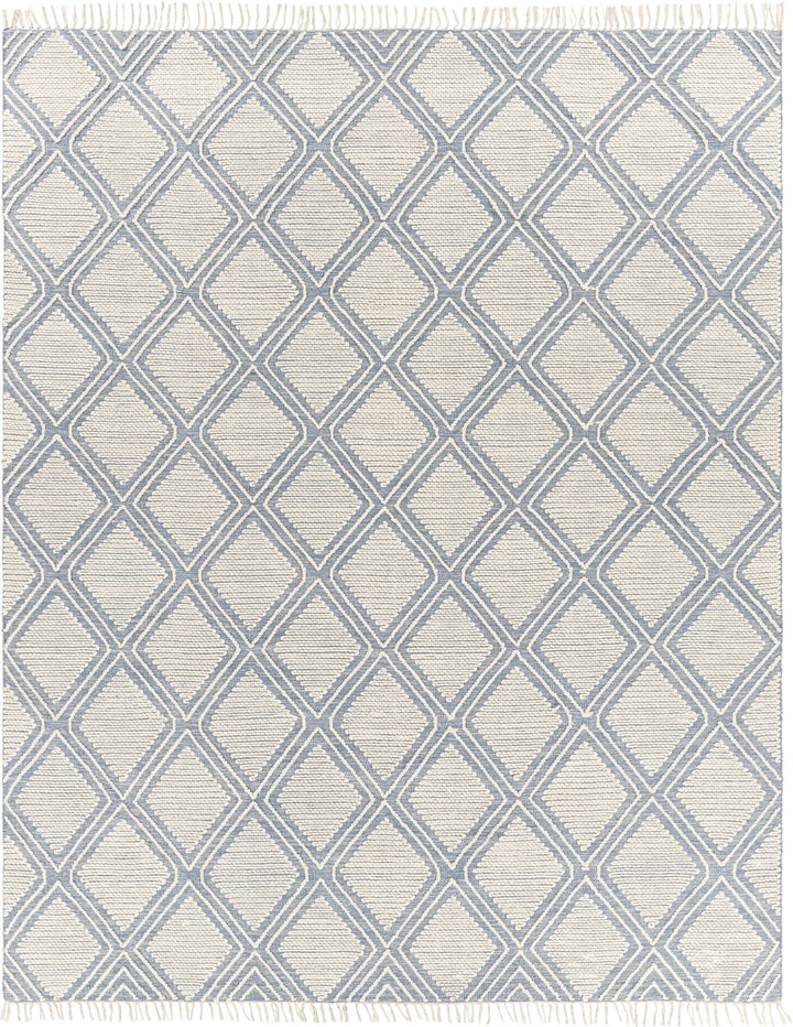 KELE WOOL + COTTON TEXTURED FLATWEAVE: DENIM