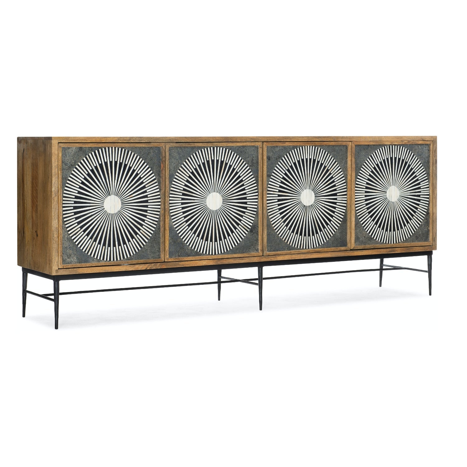 Bone inlay media console discount
