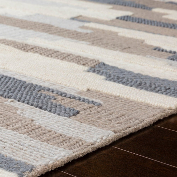 KOBY BRAIDED WOOL RUG: DENIM DUNES