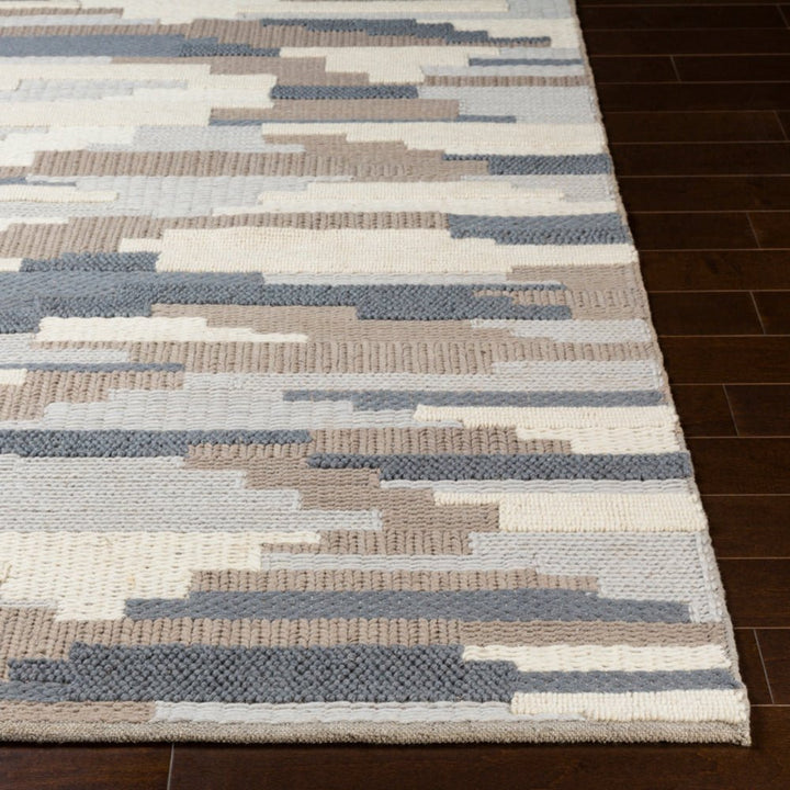 KOBY BRAIDED WOOL RUG: DENIM DUNES