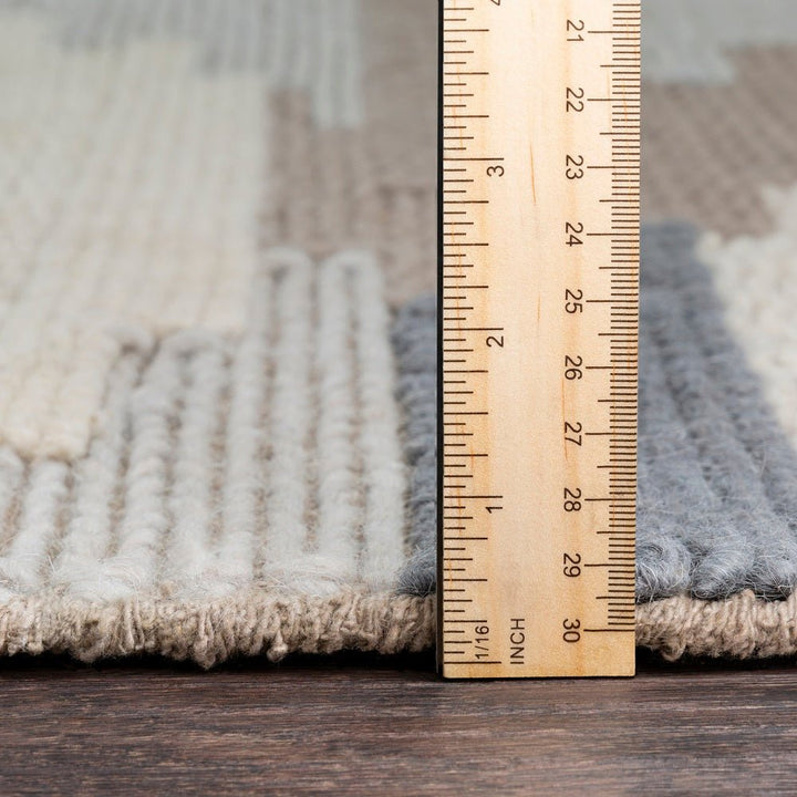 KOBY BRAIDED WOOL RUG: DENIM DUNES