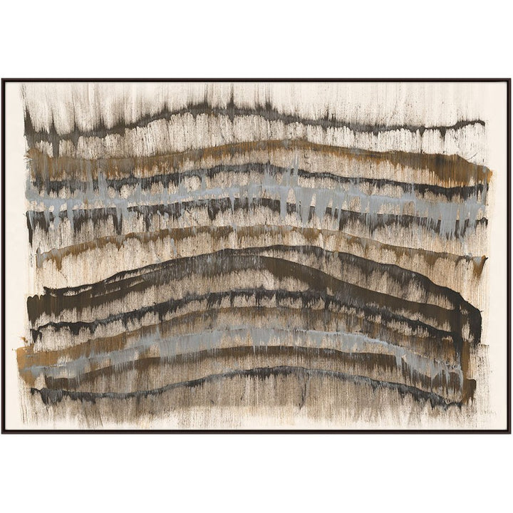 "LAYERED MOUNTAINS" LINEN ART