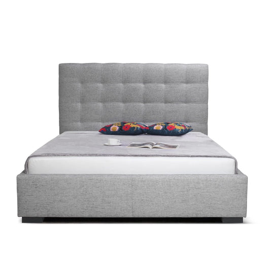 LIAM STORAGE BED: GRAY LINEN