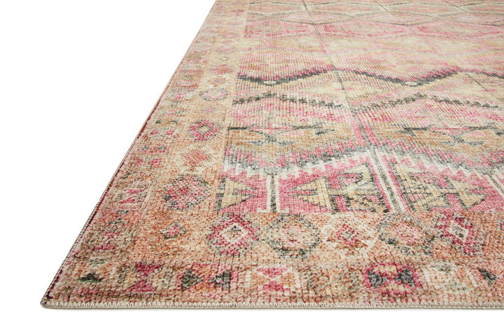 LILITH VINTAGE PRINT FLAT RUG: DUSTY ROSE