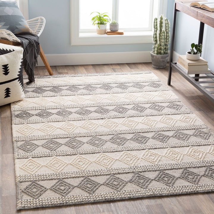 LINA TEXTURED WOOL FLAT RUG