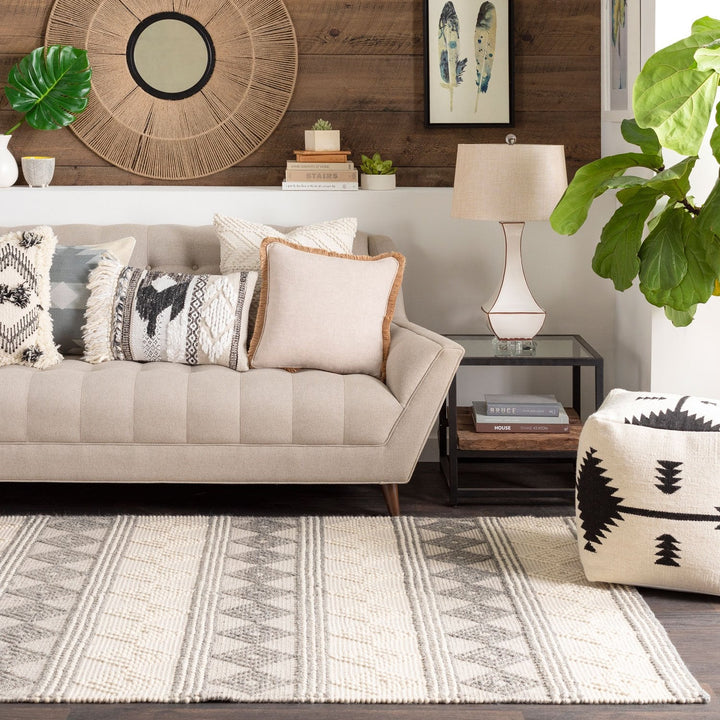 LINA TEXTURED WOOL FLAT RUG