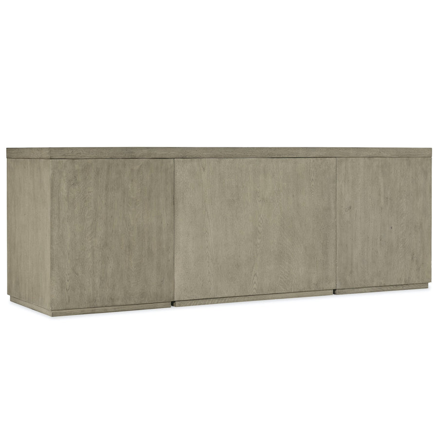 LINVILLE FALLS 84" CREDENZA W/ 2 SMALL FILES & OPEN