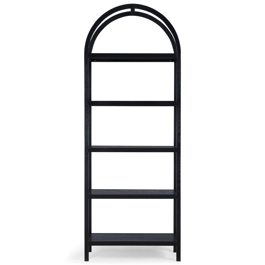 LORNE WHITE OAK BOOKSHELF: BLACK