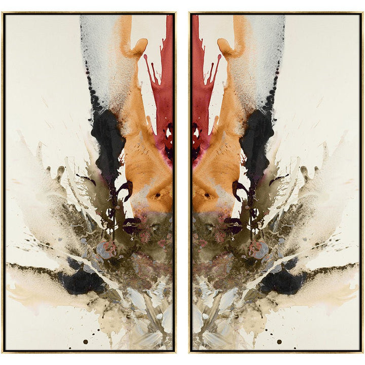 "MAGENTA TANGO" DIPTYCH CANVAS ART