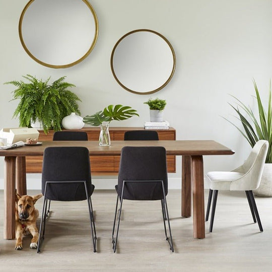MALIBU WALNUT WOOD DINING TABLE