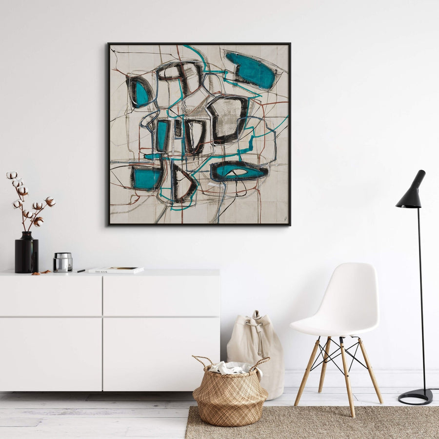 "MASSES AND GAPS" CANVAS ART