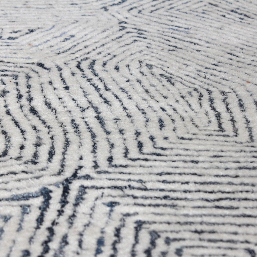 MAZE RECYCLED DENIM + WOOL RUG