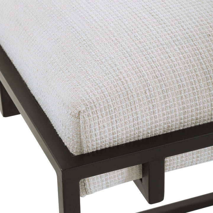 MECCA BLACK + WHITE SMALL BENCH