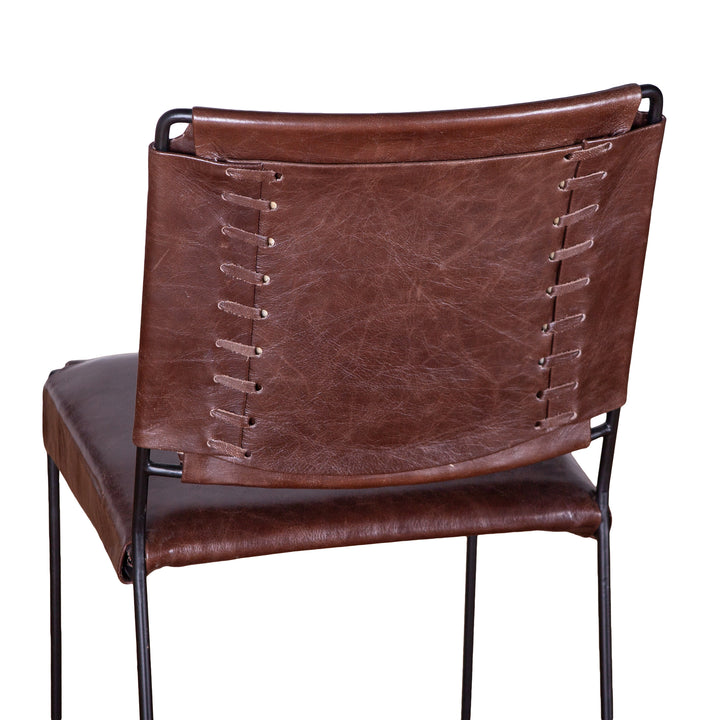 MELBOURNE LEATHER DINING CHAIR