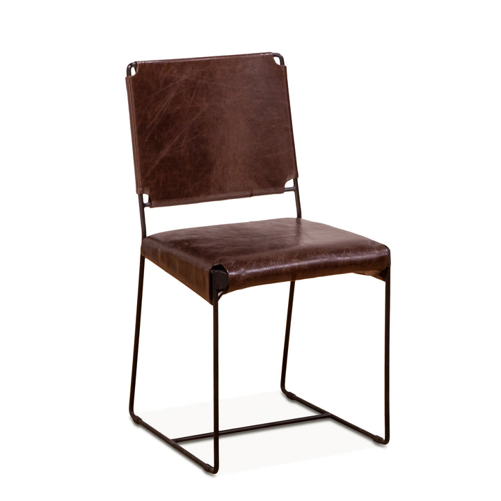 MELBOURNE LEATHER DINING CHAIR