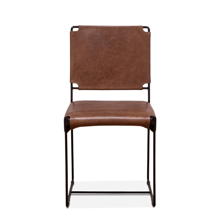 MELBOURNE LEATHER DINING CHAIR