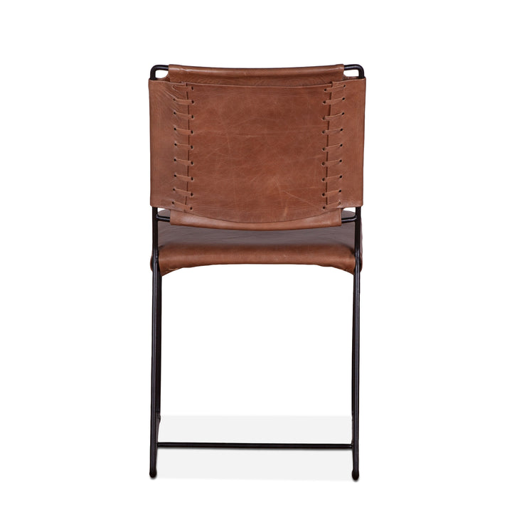MELBOURNE LEATHER DINING CHAIR