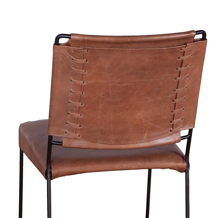 MELBOURNE LEATHER DINING CHAIR