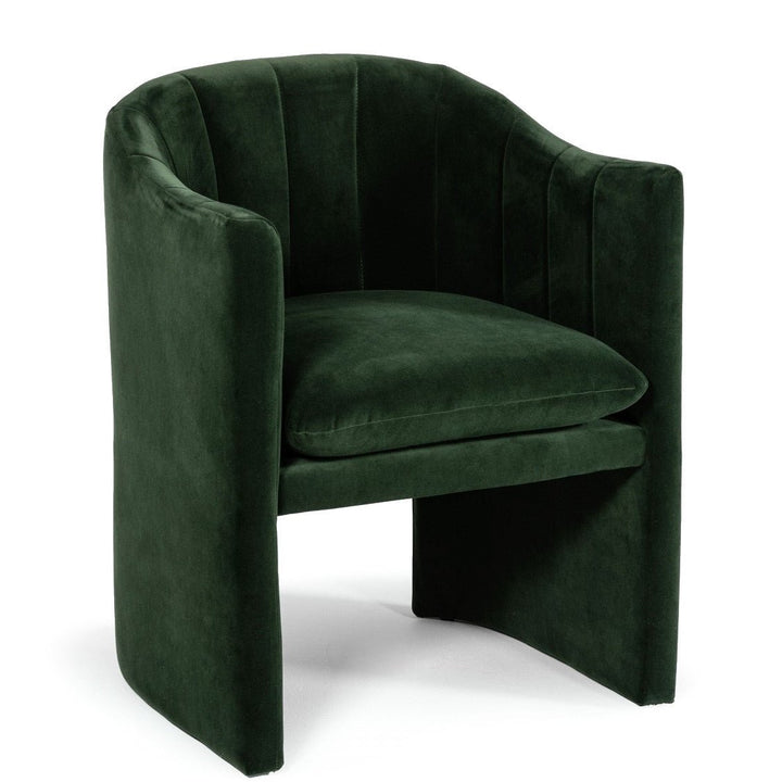 MELROSE JADE GREEN VELVET DINING CHAIR