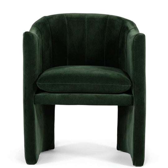 MELROSE JADE GREEN VELVET DINING CHAIR