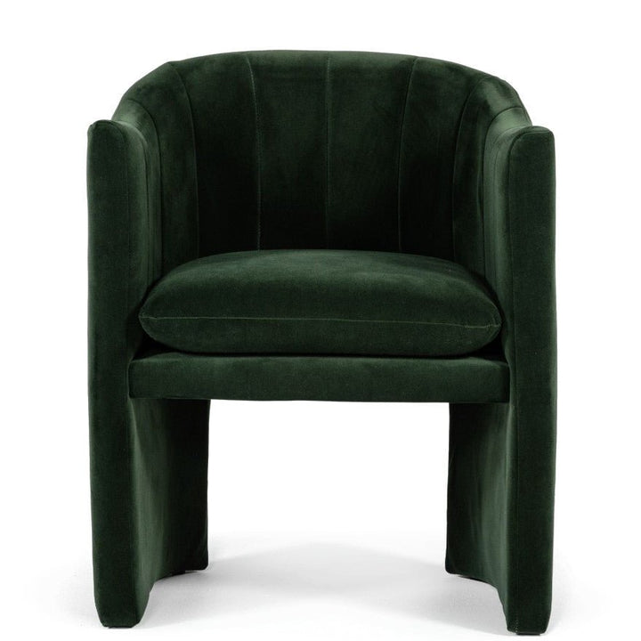MELROSE JADE GREEN VELVET DINING CHAIR