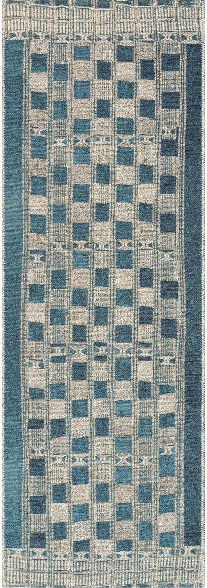 MIKA 08 INDOOR - OUTDOOR RUG: BLUE