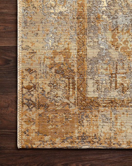 MIKA 11 INDOOR - OUTDOOR RUG: ANT. IVORY, GOLD