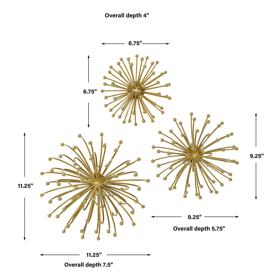 MOD BLOOMS METAL WALL DECOR | SET OF 3