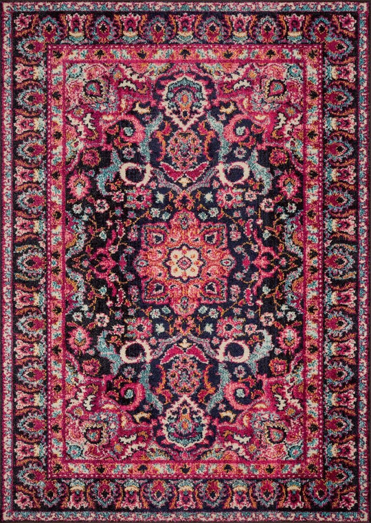 NADEZKA RUG: PINK, MIDNIGHT