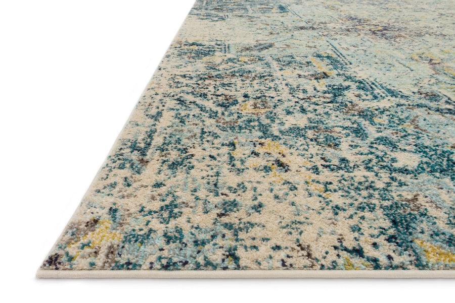 NAJMA RUG: AQUA, IVORY