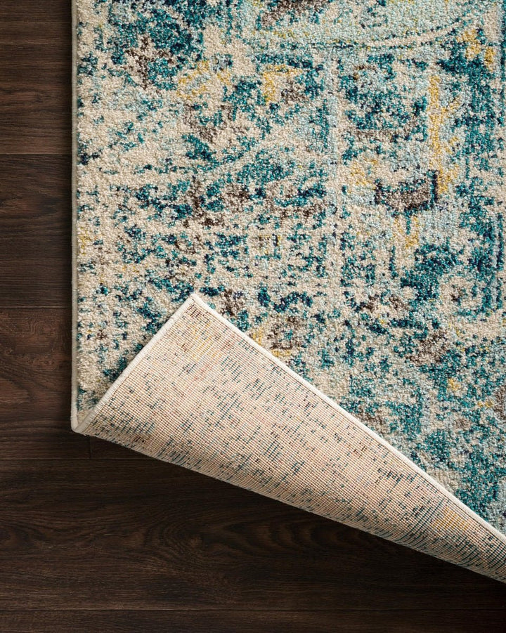 NAJMA RUG: AQUA, IVORY