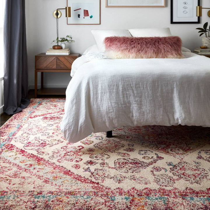 NATALYA RUG: PLUM, AQUA MULTI