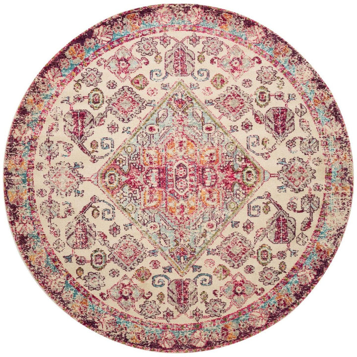 NATALYA RUG: PLUM, AQUA MULTI