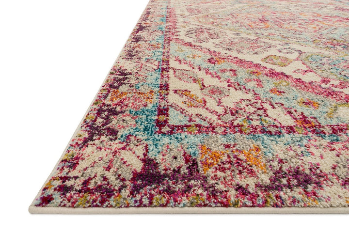 NATALYA RUG: PLUM, AQUA MULTI