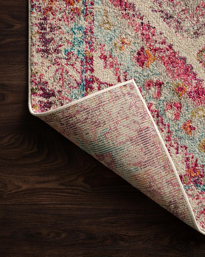 NATALYA RUG: PLUM, AQUA MULTI
