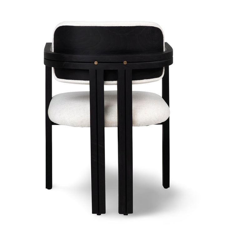 NATHANIEL DINING CHAIR: BLACK