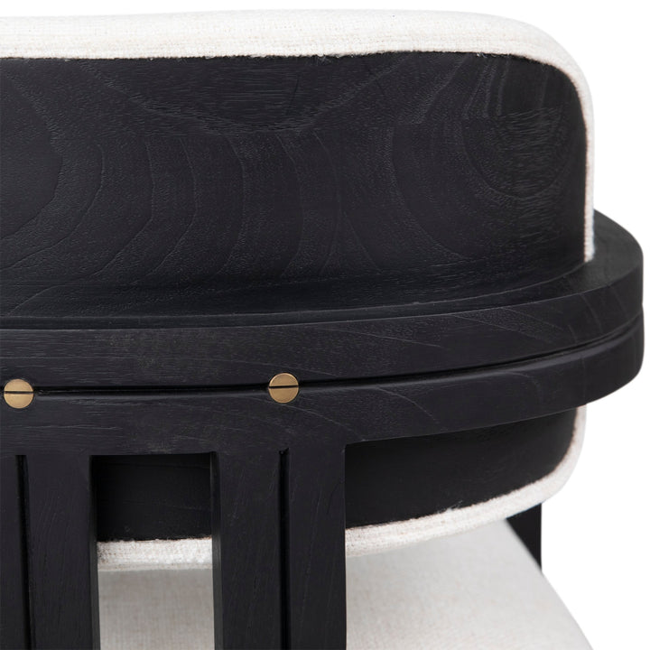 NATHANIEL DINING CHAIR: BLACK