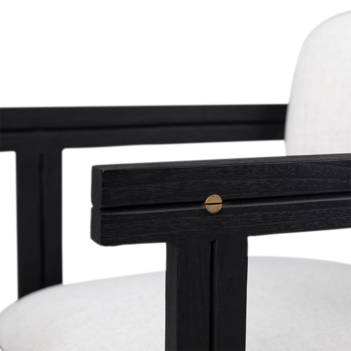 NATHANIEL DINING CHAIR: BLACK