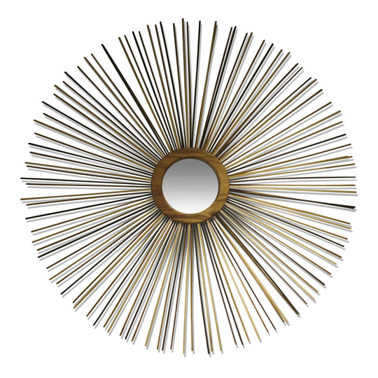 NATURALS SOLID CHAMCHA STICK FIREWORK MIRROR WITH FRAME
