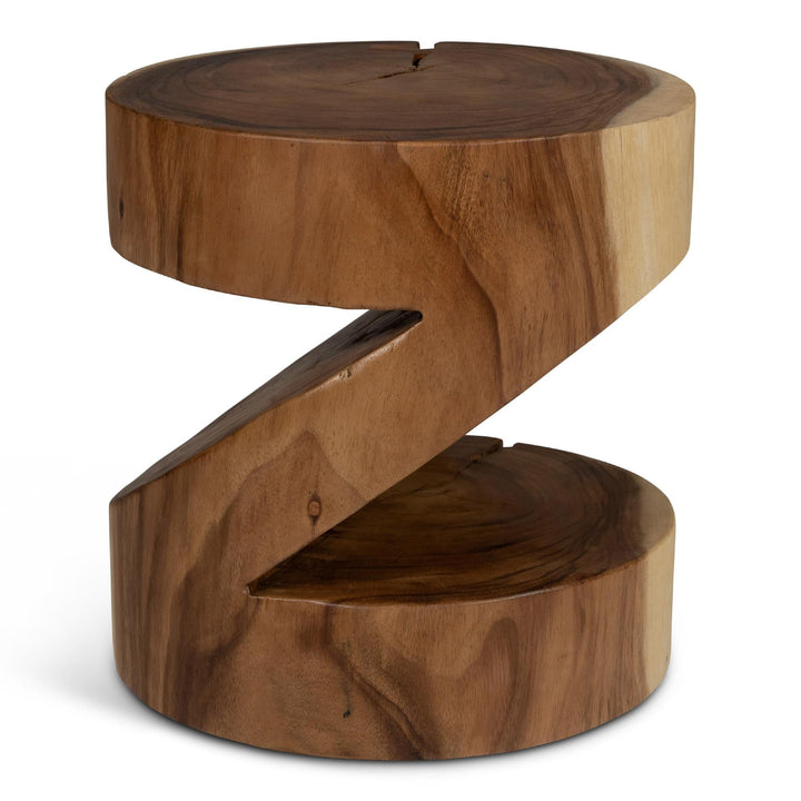 NATURALS SOLID CHAMCHA WOOD ANCHALI ACCENT STOOL
