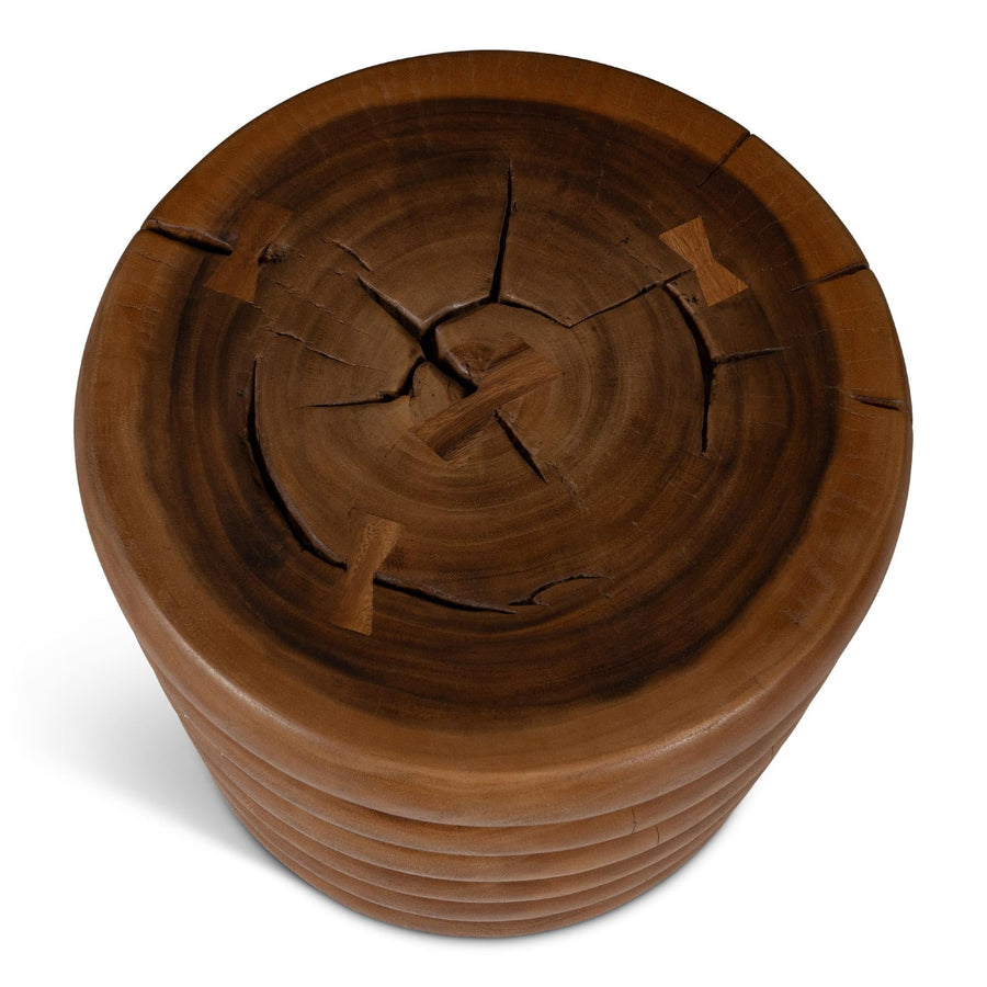 NATURALS SOLID CHAMCHA WOOD CHAIYA ACCENT STOOL