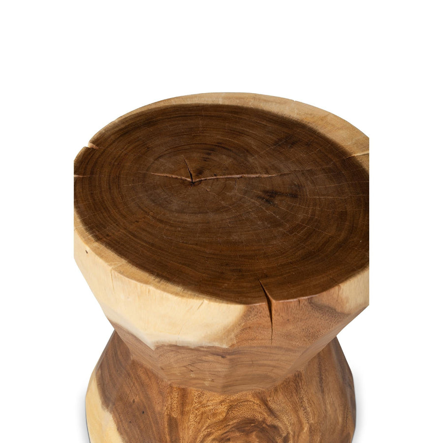 NATURALS SOLID CHAMCHA WOOD PATCHAREE ACCENT STOOL