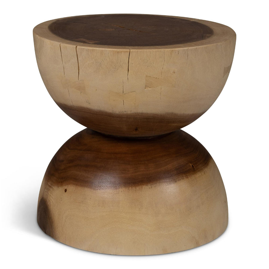 NATURALS SOLID CHAMCHA WOOD PENSRI ACCENT STOOL