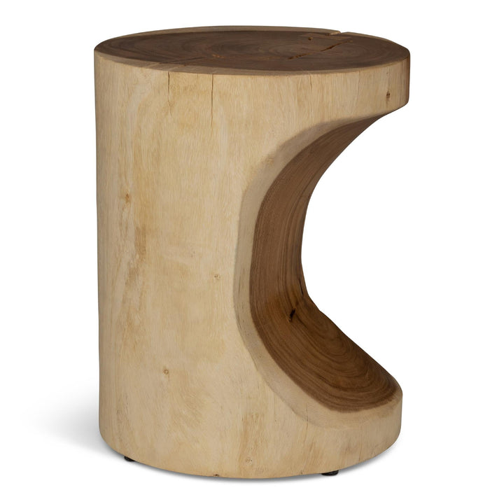 NATURALS SOLID CHAMCHA WOOD PRISANA ACCENT STOOL
