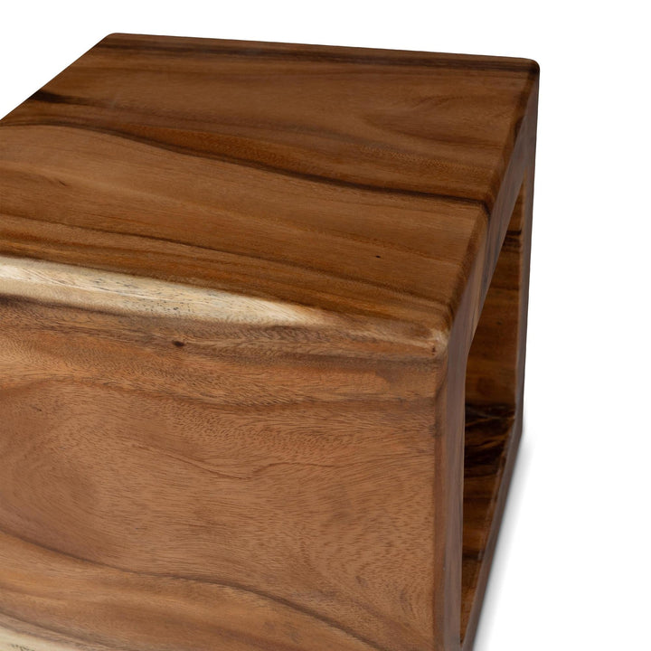 NATURALS SOLID CHAMCHA WOOD TAYIDA ACCENT STOOL