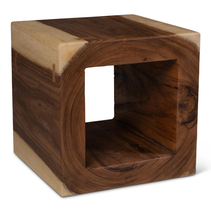 NATURALS SOLID CHAMCHA WOOD TAYIDA ACCENT STOOL