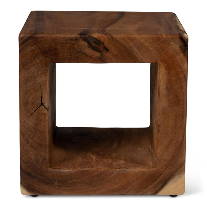 NATURALS SOLID CHAMCHA WOOD TAYIDA ACCENT STOOL